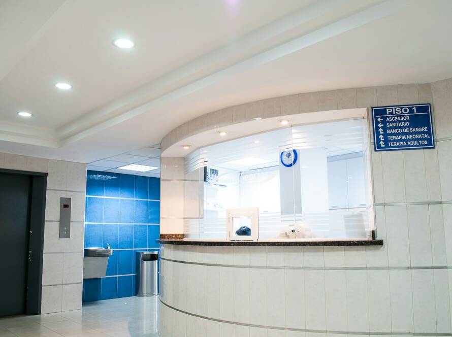 white concrete counter stand